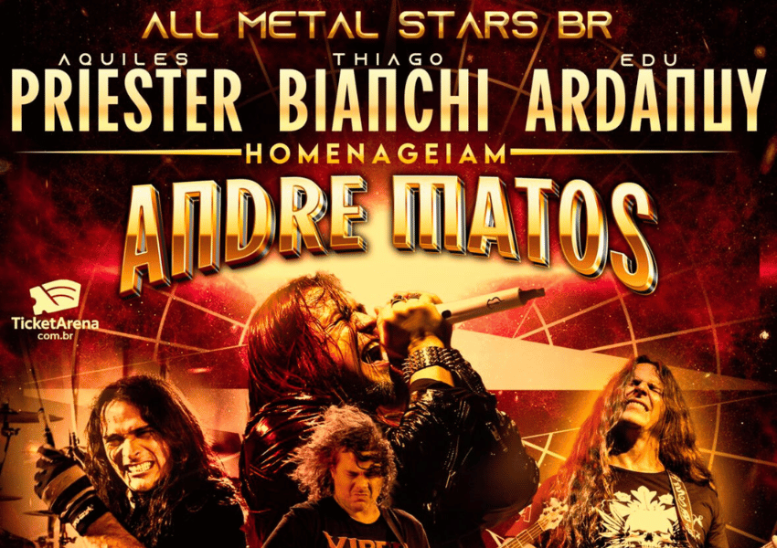 Turnê All Metal Stars BR celebra o legado de Andre Matos e DEU ROCK em parceria com a Soundhouse Produções garantem 15%* de desconto nos shows em Natal, Fortaleza e Teresina