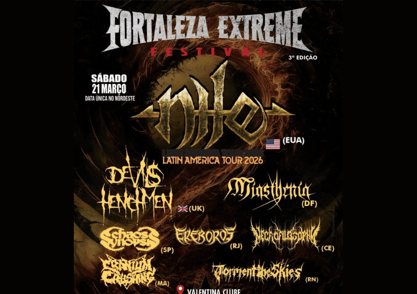 Fortaleza Extreme III: o encontro definitivo do metal extremo em março — prepare-se para uma noite lendária!