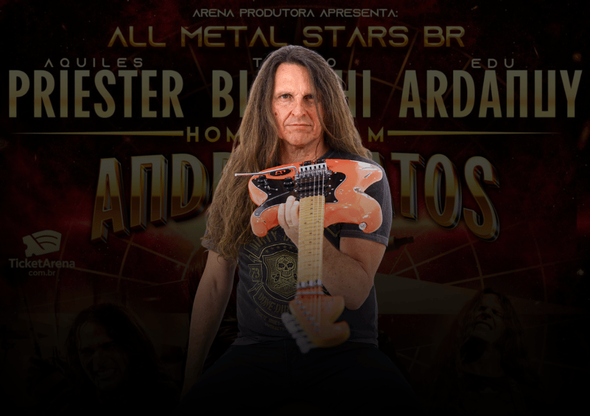 Guitarra autografada por Edu Ardanuy será sorteada entre fãs do All Metal Stars BR