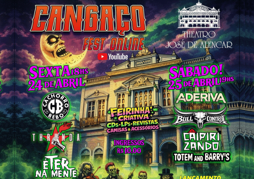 Cangaço Fest Online: dois dias de rock direto do Theatro José de Alencar e com transmissão no Youtube