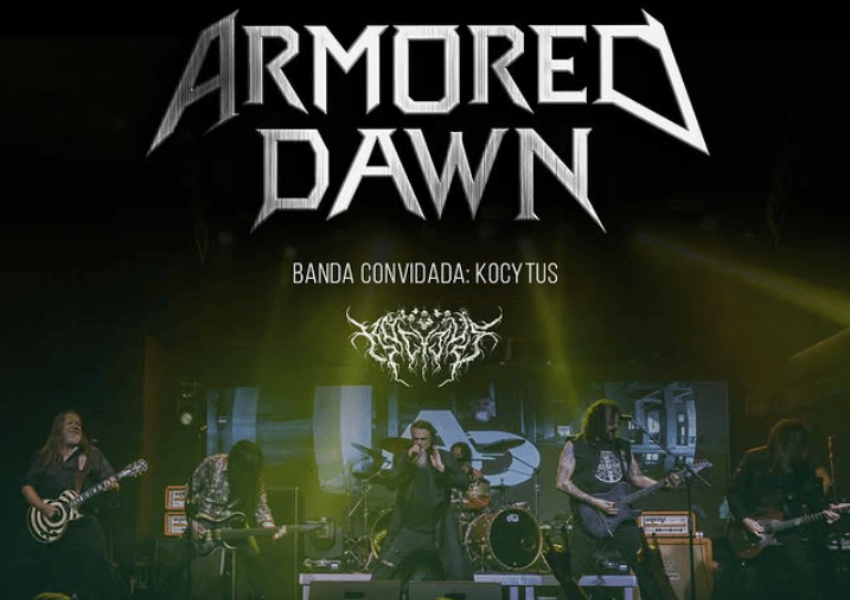 Armored Dawn em Fortaleza: metal nacional, peso e solidariedade em uma noite especial