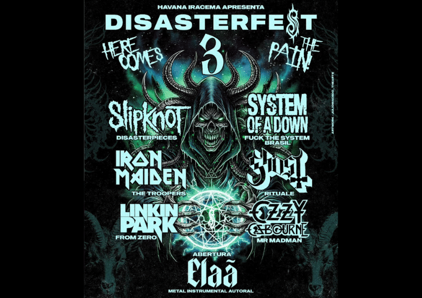 3ª Edição DISASTERFEST: clássicos do metal e nu-metal vão invadir Fortaleza