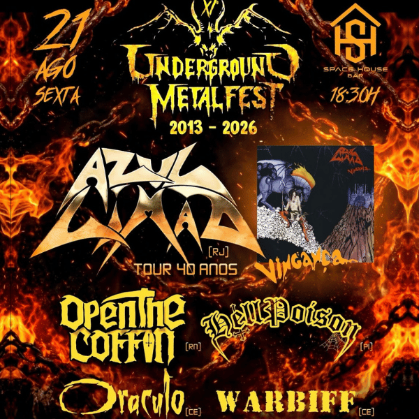 Underground Metal Fest reúne lendas e forças do metal nacional em Fortaleza