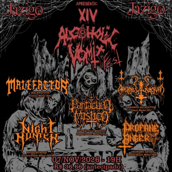 Alcoholic Vomit Fest XIV: Fortaleza se prepara para mais uma celebração do metal extremo