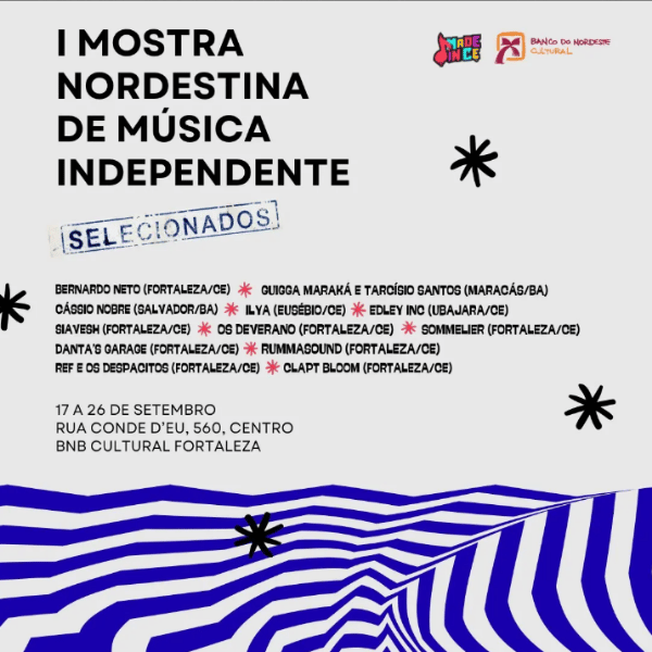 I Mostra Nordestina de Música Independente celebra a força da música do Nordeste em Fortaleza