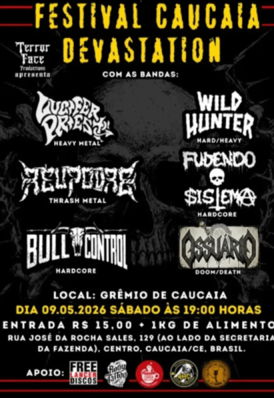 Caucaia Devastation: uma noite de caos e peso extremo no underground