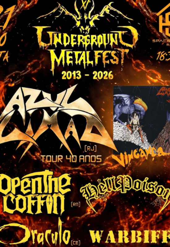 Underground Metal Fest reúne lendas e forças do metal nacional em Fortaleza